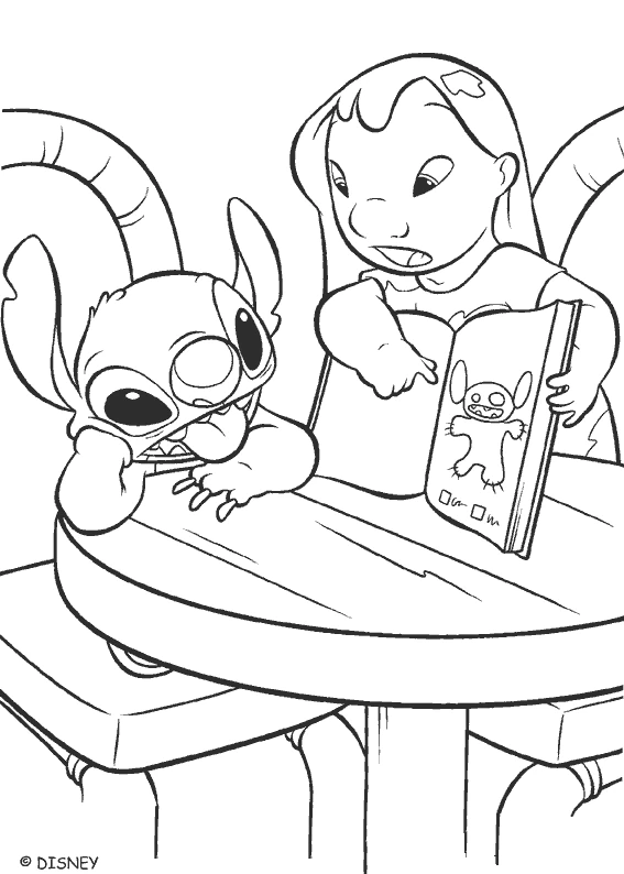 Coloriage gratuit Lilo et Stitch #45033 de la collection Films d'Animation à imprimer