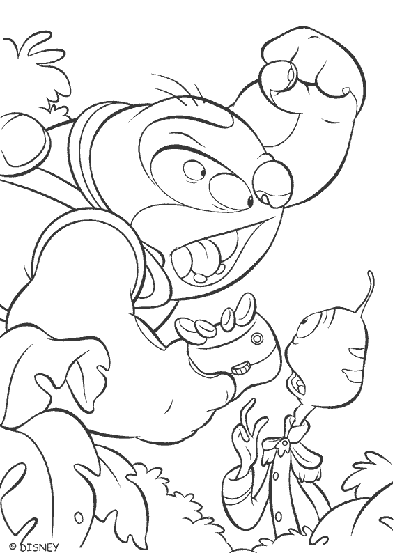 Coloriage imprimable Lilo et Stitch #45055 de la collection Films d'Animation à colorier aux crayons