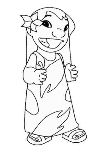 Dessin à colorier: Lilo et Stitch (Films d'Animation) #45057 - Coloriages à Imprimer Gratuits