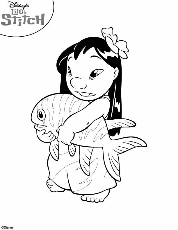 Dessin à colorier: Lilo & Stitch (Films d'animation) #44867 - Coloriages à Imprimer Gratuits