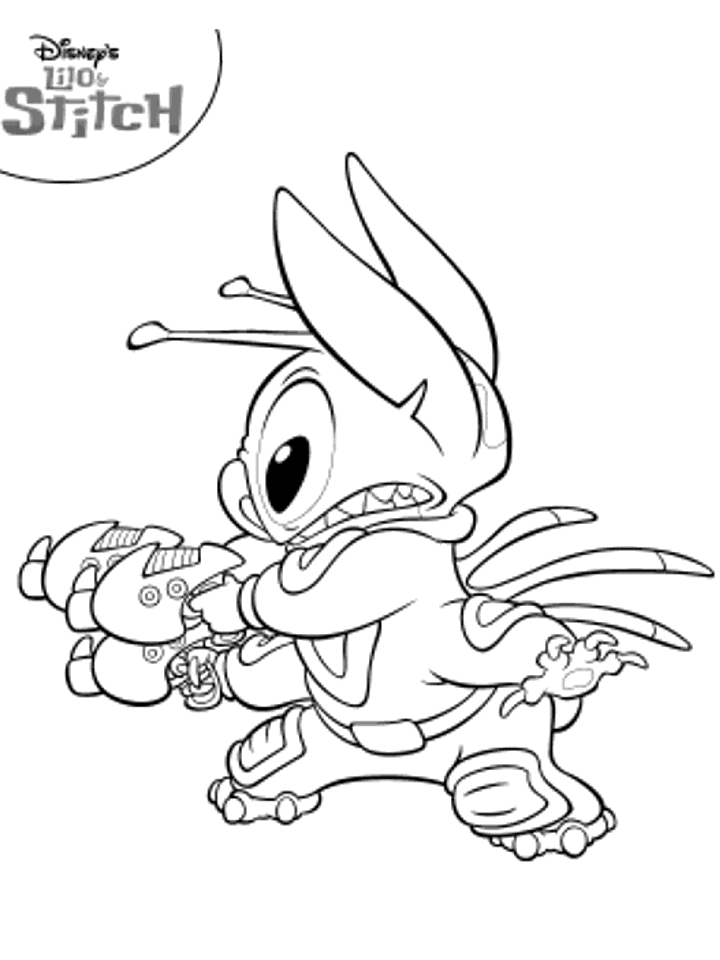 Dessin à colorier: Lilo & Stitch (Films d'animation) #44889 - Coloriages à Imprimer Gratuits