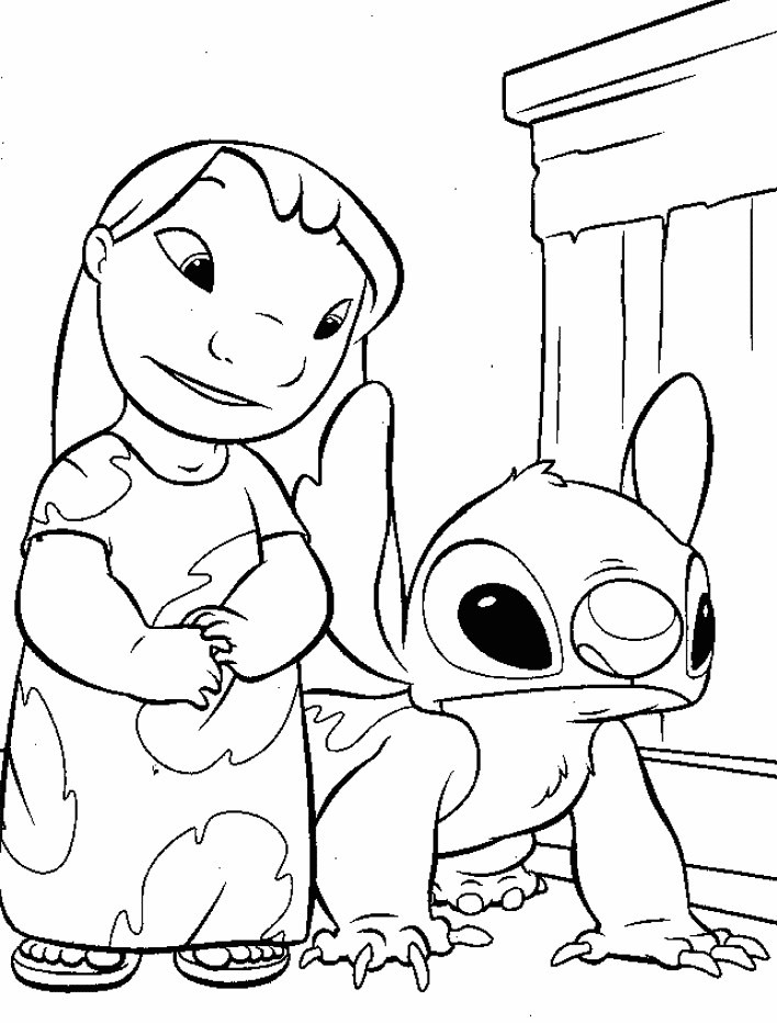 Dessin à colorier: Lilo & Stitch (Films d'animation) #44917 - Coloriages à Imprimer Gratuits