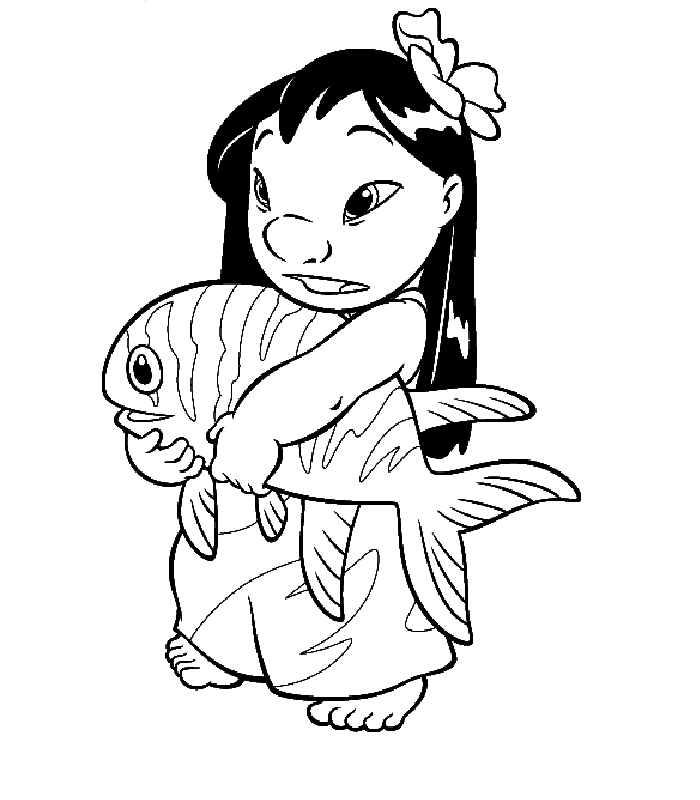 Dessin à colorier: Lilo & Stitch (Films d'animation) #44928 - Coloriages à Imprimer Gratuits