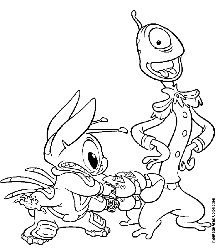 Dessin à colorier: Lilo & Stitch (Films d'animation) #44939 - Coloriages à Imprimer Gratuits