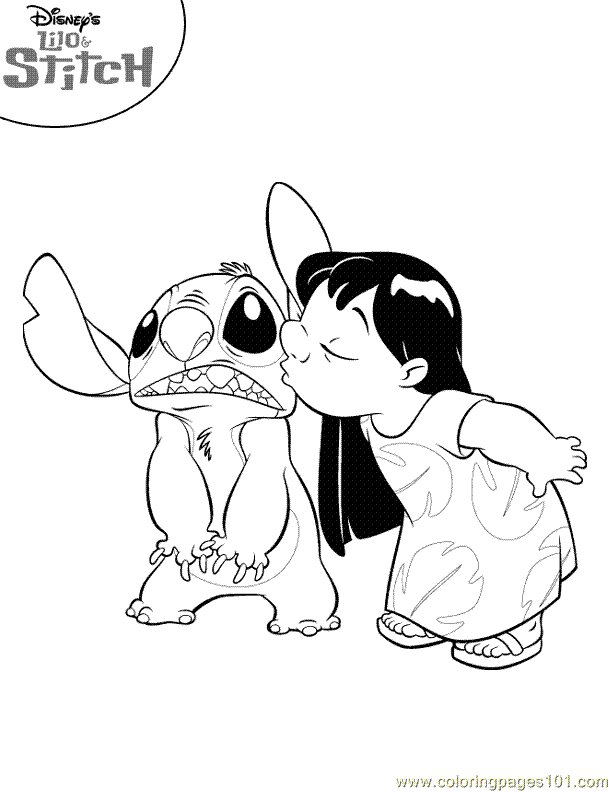 Dessin à colorier: Lilo & Stitch (Films d'animation) #44990 - Coloriages à Imprimer Gratuits