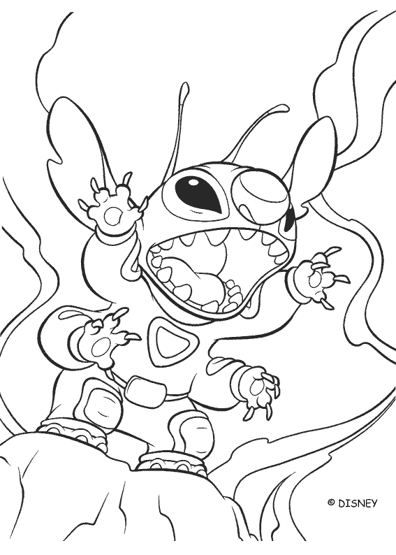 Dessin à colorier: Lilo & Stitch (Films d'animation) #45010 - Coloriages à Imprimer Gratuits