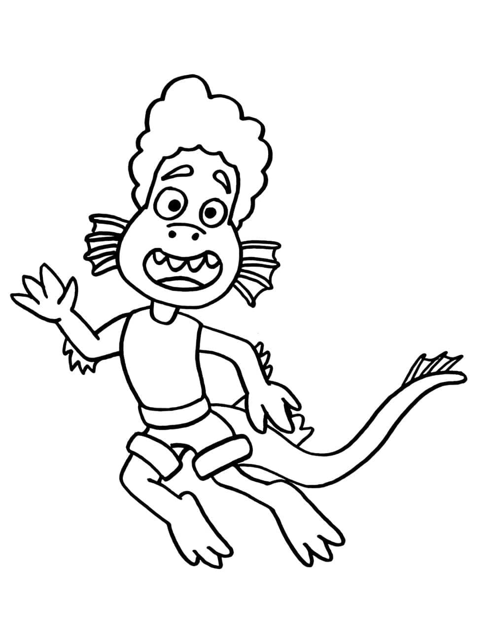 Coloriage gratuit Luca #196778 de la collection Films d'Animation à imprimer