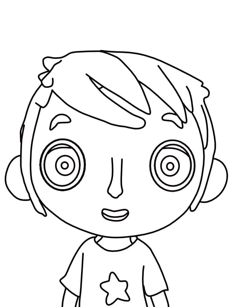 Coloriage gratuit Ma vie de Courgette #210939 de la collection Films d'Animation à imprimer