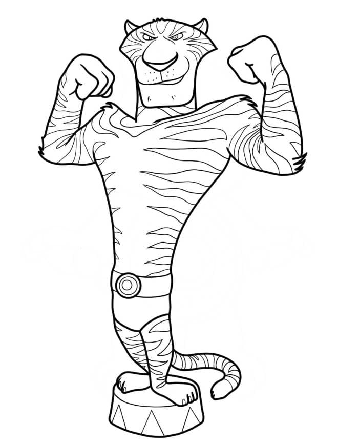 Coloriage gratuit Madagascar (Dessin Animé) #209750 de la collection Films d'Animation à imprimer