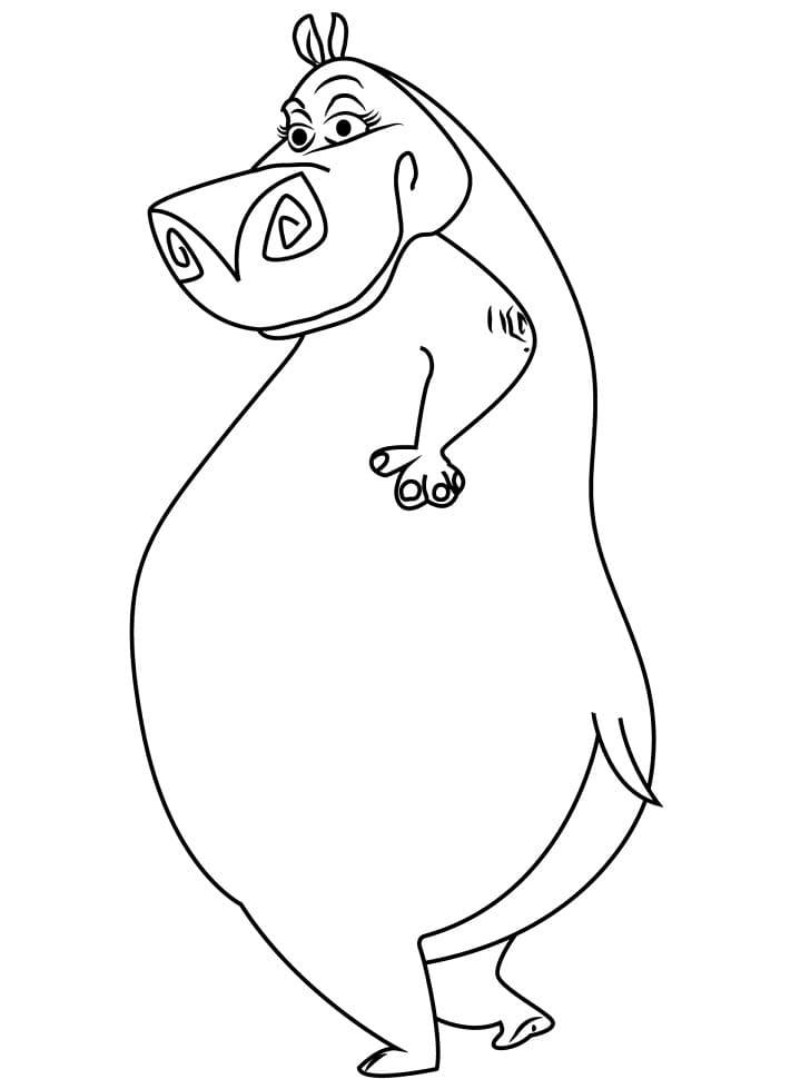 Coloriage gratuit Madagascar (Dessin Animé) #209758 de la collection Films d'Animation à imprimer