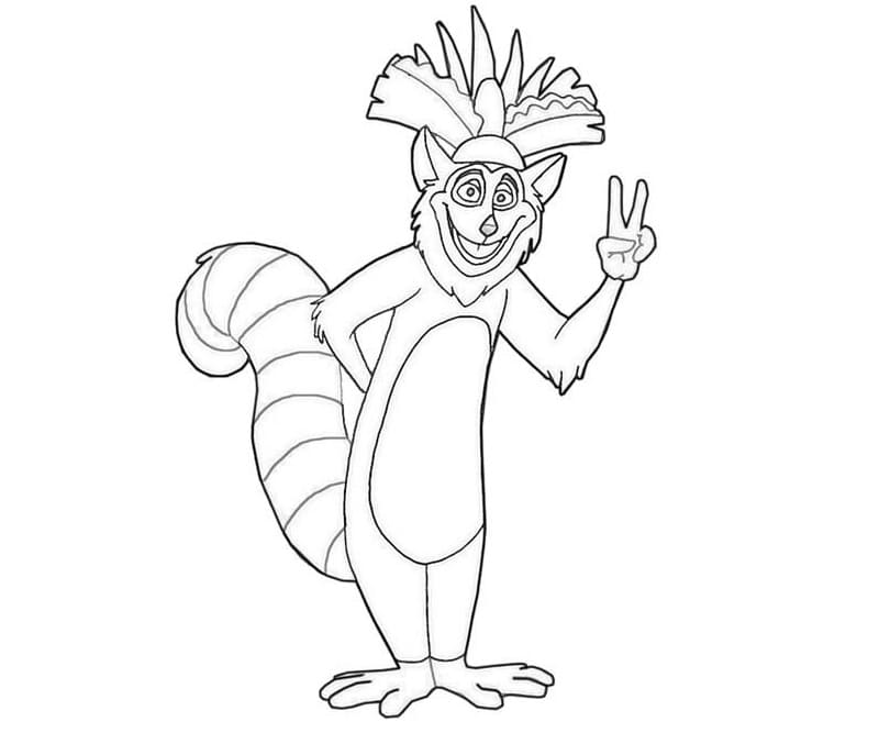 Coloriage gratuit Madagascar (Dessin Animé) #209763 de la collection Films d'Animation à imprimer