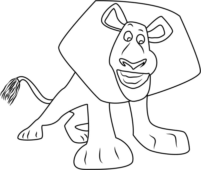 Coloriage gratuit Madagascar (Dessin Animé) #209793 de la collection Films d'Animation à imprimer