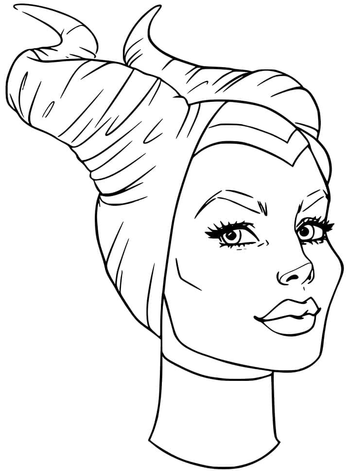 Coloriage gratuit Maléfique (Disney) #208940 de la collection Films d'Animation à imprimer