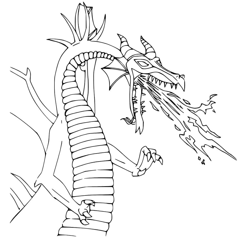 Coloriage gratuit Maléfique (Disney) #208944 de la collection Films d'Animation à imprimer