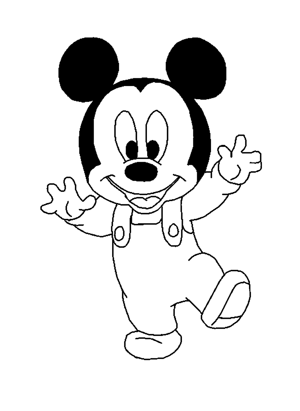 Dessin à colorier: Mickey (Films d'animation) #170093 - Coloriages à Imprimer Gratuits