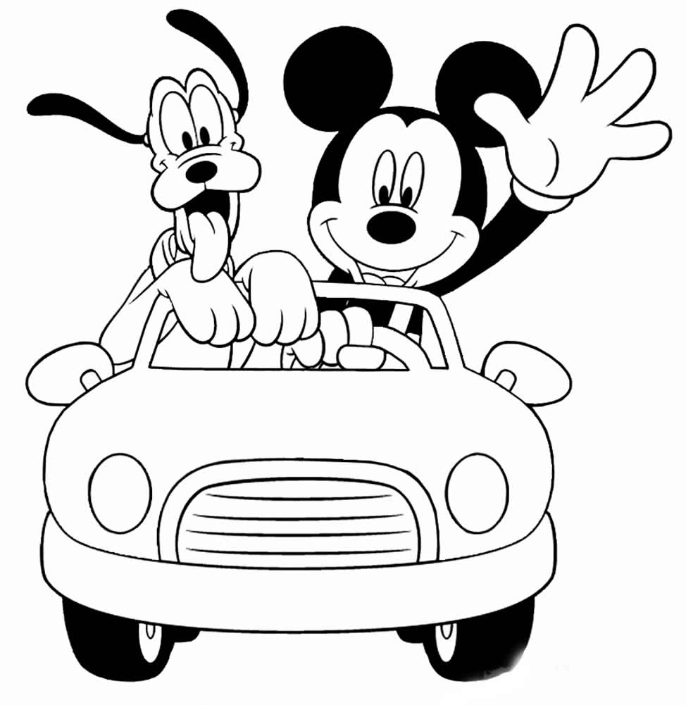 Dessin à colorier: Mickey (Films d'animation) #170094 - Coloriages à Imprimer Gratuits