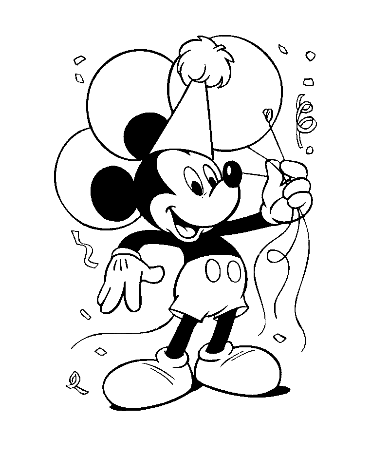 Dessin à colorier: Mickey (Films d'animation) #170095 - Coloriages à Imprimer Gratuits