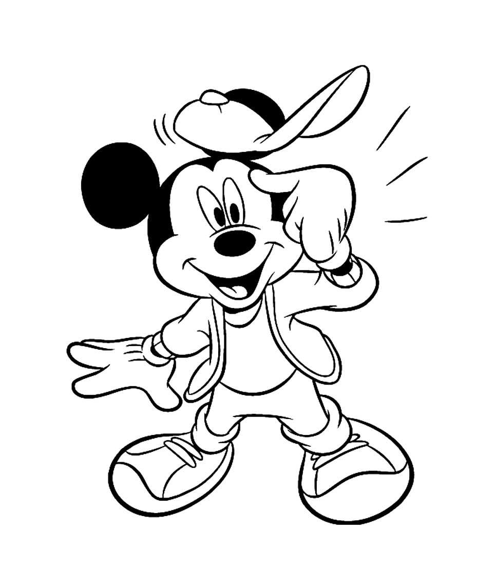 Dessin à colorier: Mickey (Films d'animation) #170099 - Coloriages à Imprimer Gratuits
