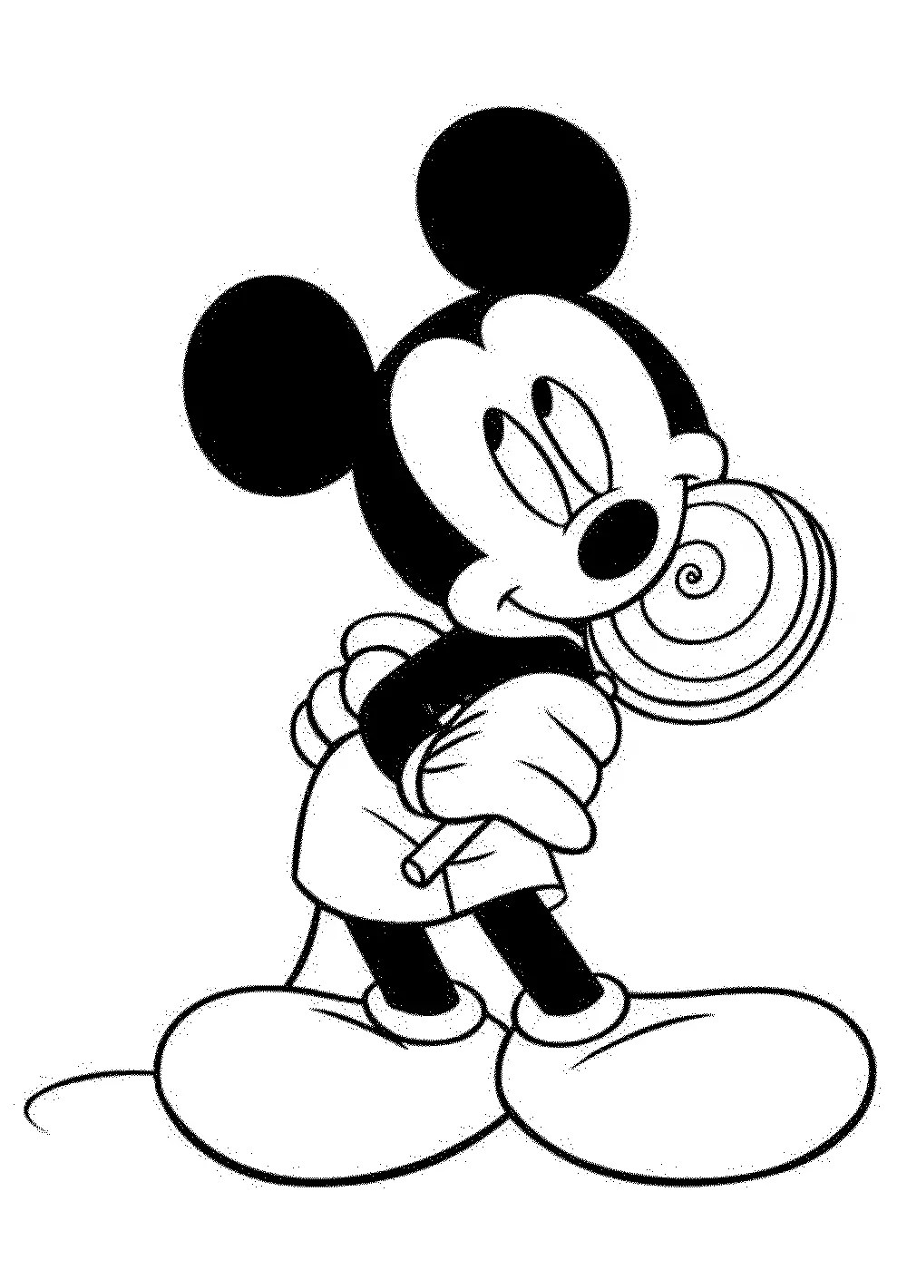 Dessin à colorier: Mickey (Films d'animation) #170105 - Coloriages à Imprimer Gratuits