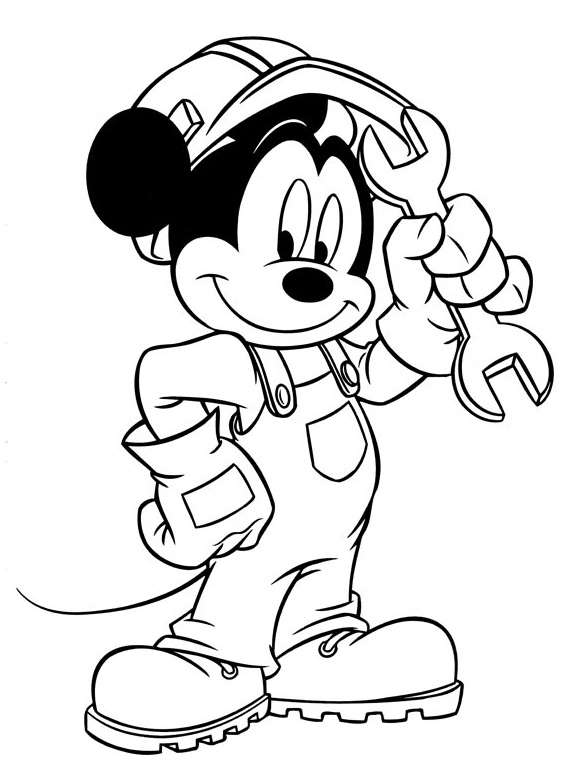 Dessin à colorier: Mickey (Films d'animation) #170110 - Coloriages à Imprimer Gratuits