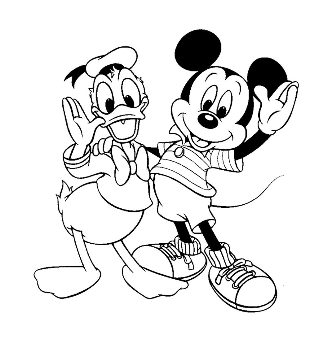 Dessin à colorier: Mickey (Films d'animation) #170113 - Coloriages à Imprimer Gratuits