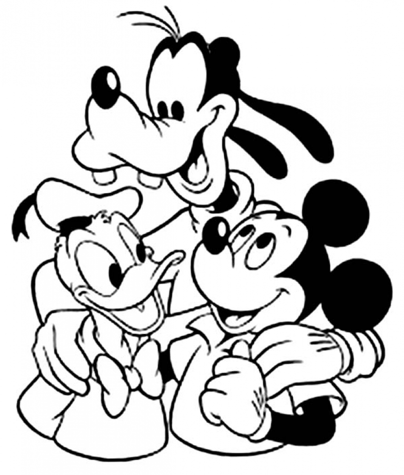 Dessin à colorier: Mickey (Films d'animation) #170116 - Coloriages à Imprimer Gratuits