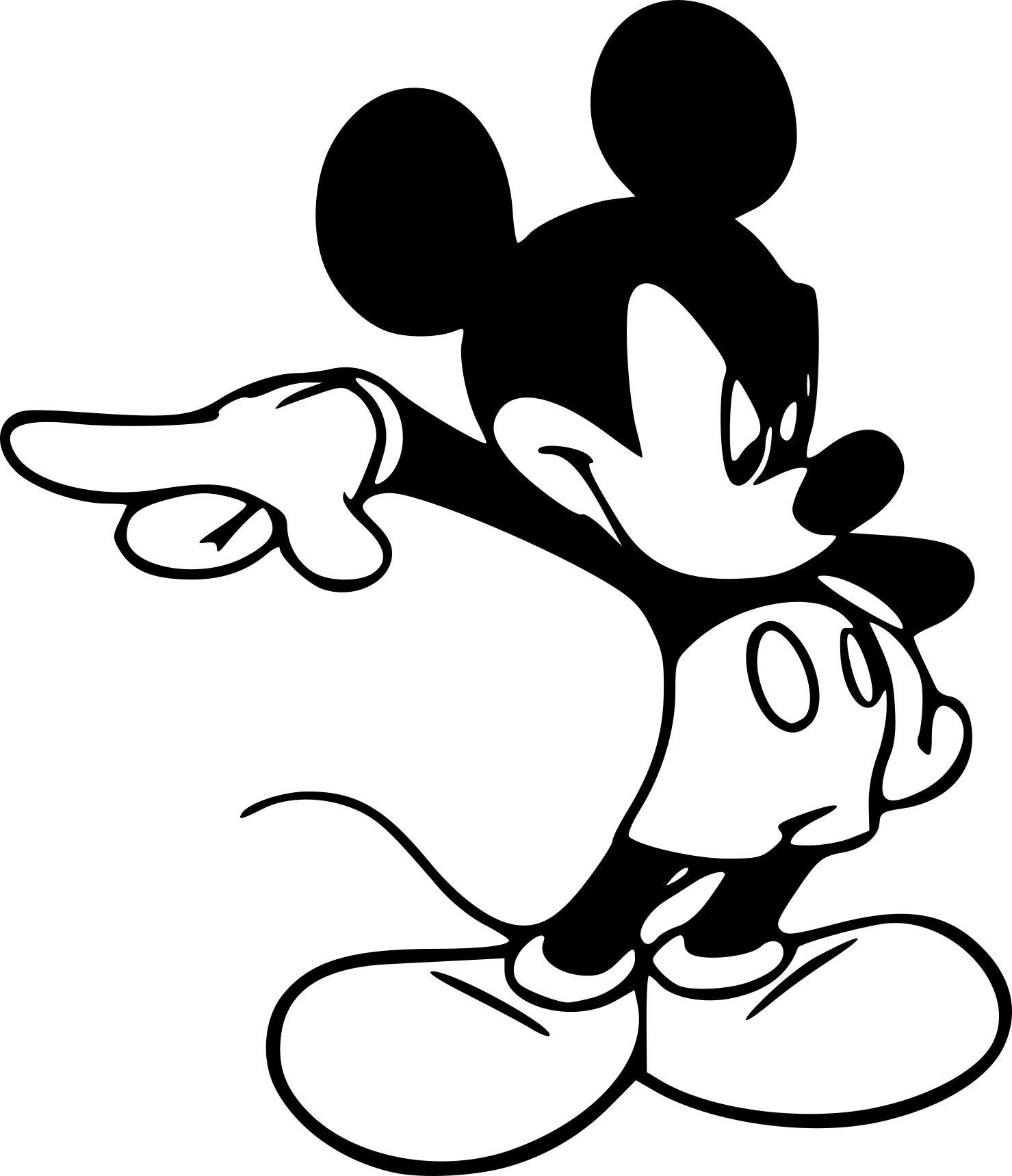 Dessin à colorier: Mickey (Films d'animation) #170127 - Coloriages à Imprimer Gratuits