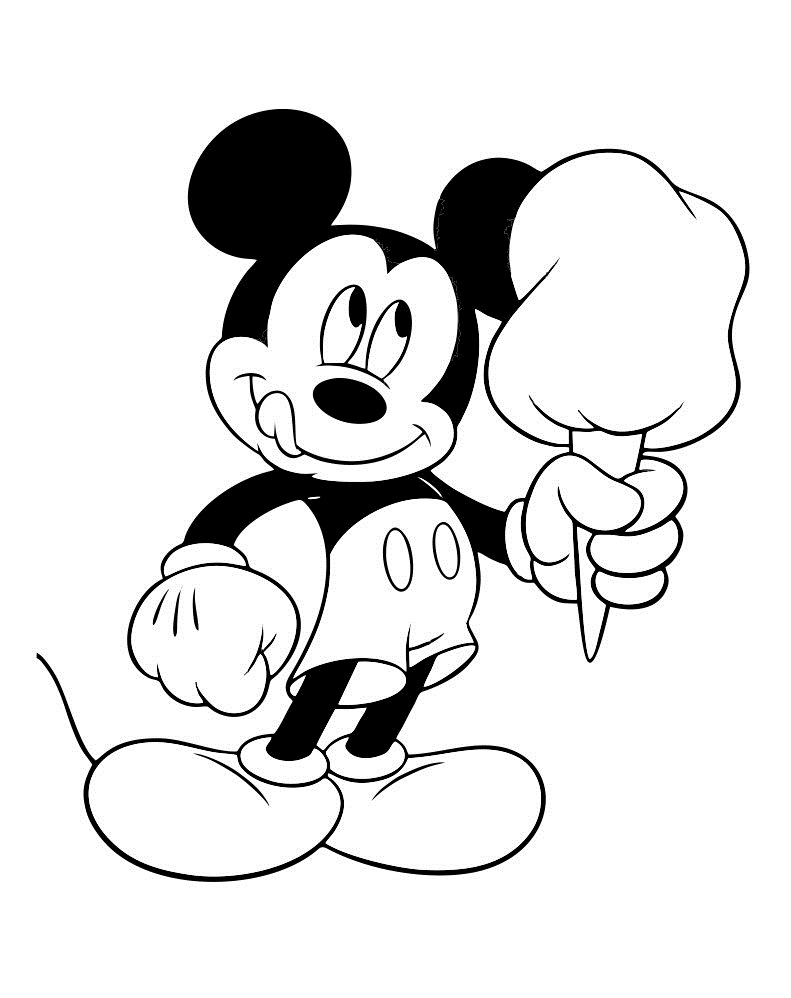 Dessin à colorier: Mickey (Films d'animation) #170129 - Coloriages à Imprimer Gratuits