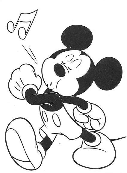 Dessin à colorier: Mickey (Films d'animation) #170130 - Coloriages à Imprimer Gratuits
