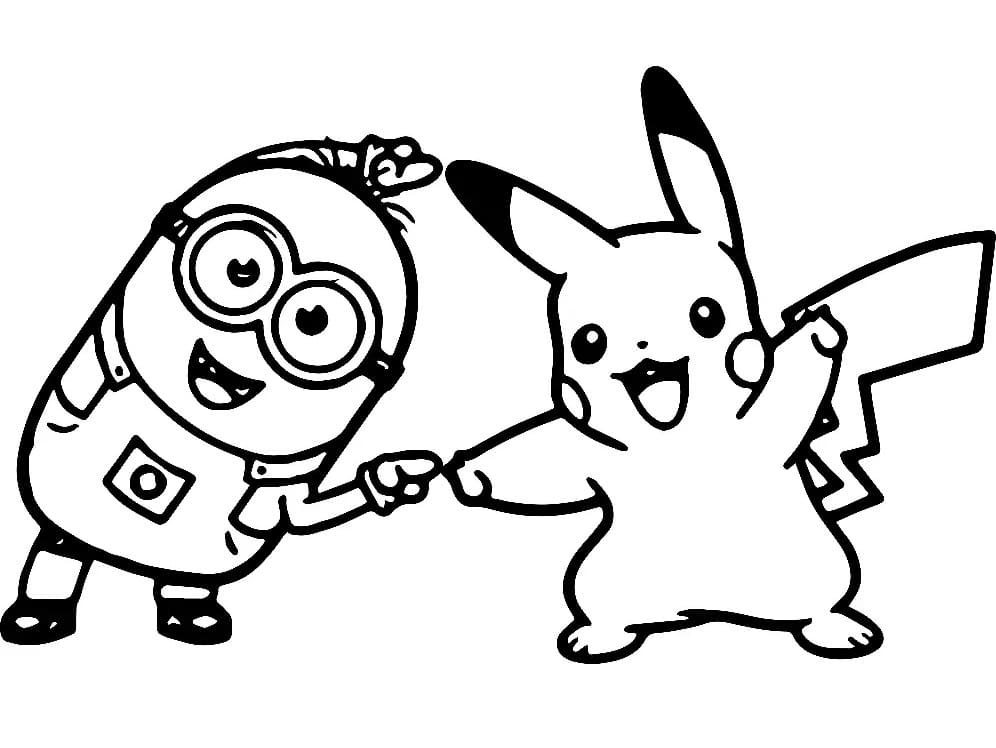 Coloriage gratuit Minion #183419 de la collection Films d'Animation à imprimer