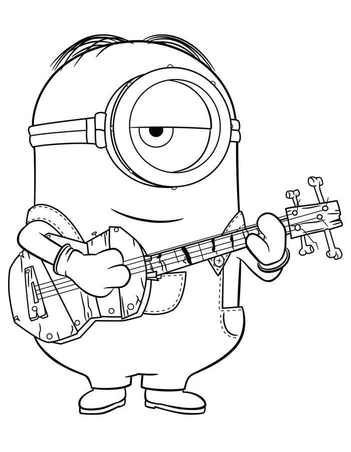 Dessin à colorier: Minion (Films d'Animation) #183435 - Coloriages à Imprimer Gratuits
