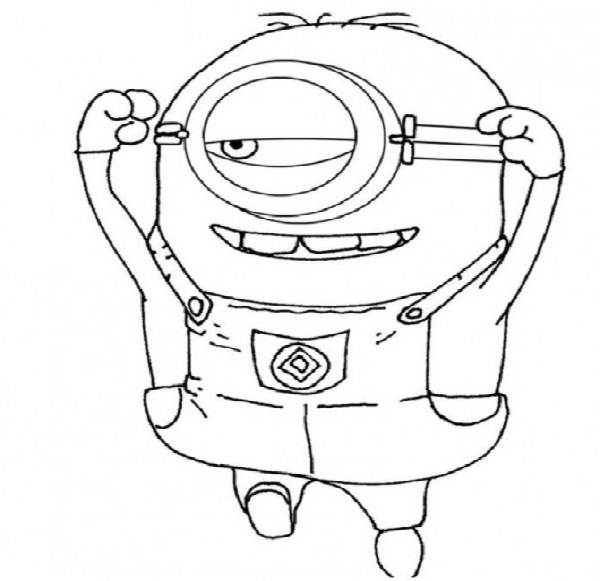 Dessin à colorier: Minions (Films d'animation) #72089 - Coloriages à Imprimer Gratuits