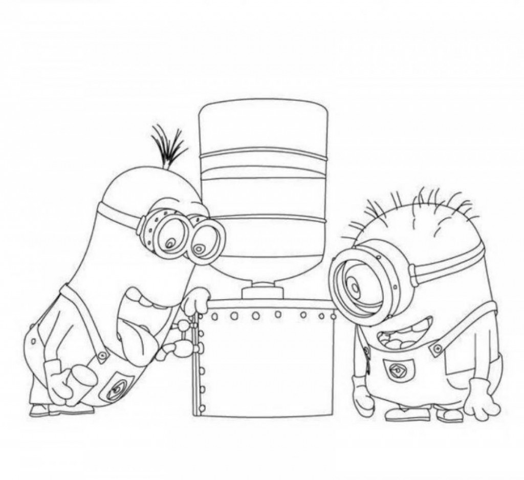 Dessin à colorier: Minions (Films d'animation) #72135 - Coloriages à Imprimer Gratuits