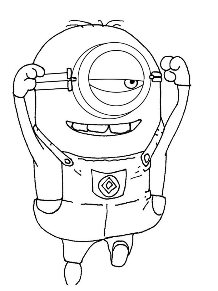 Dessin à colorier: Minions (Films d'animation) #72152 - Coloriages à Imprimer Gratuits