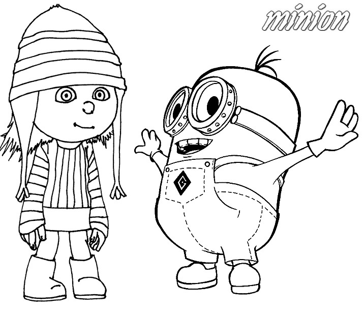 Dessin à colorier: Minions (Films d'animation) #72201 - Coloriages à Imprimer Gratuits
