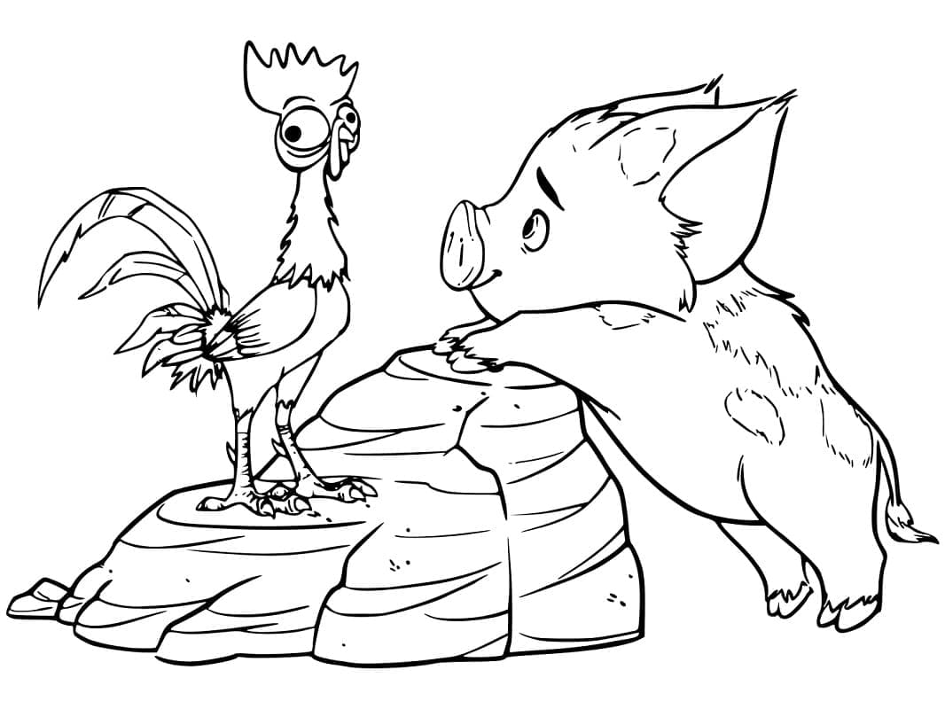 Dessin à colorier: Moana (Films d'Animation) #181311 - Coloriages à Imprimer Gratuits