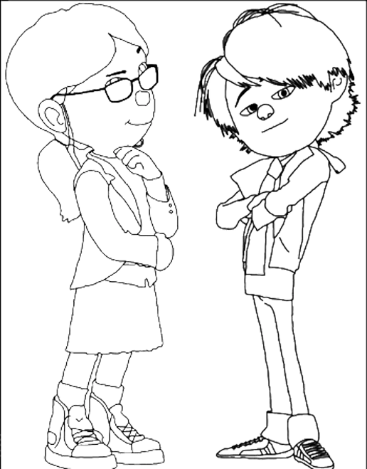 Coloriage gratuit Moi, Moche et Méchant #130401 de la collection Films d'Animation à imprimer