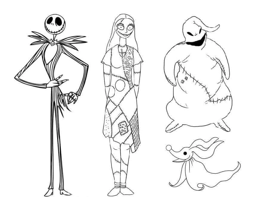 Coloriage Monsieur Jack et ses amis du film