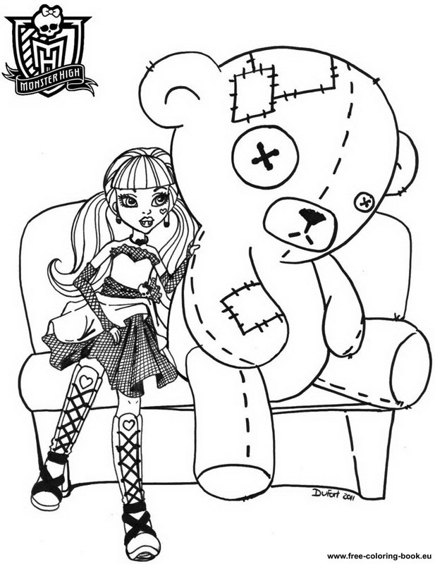 Dessin à colorier: Monster High (Films d'animation) #24833 - Coloriages à Imprimer Gratuits