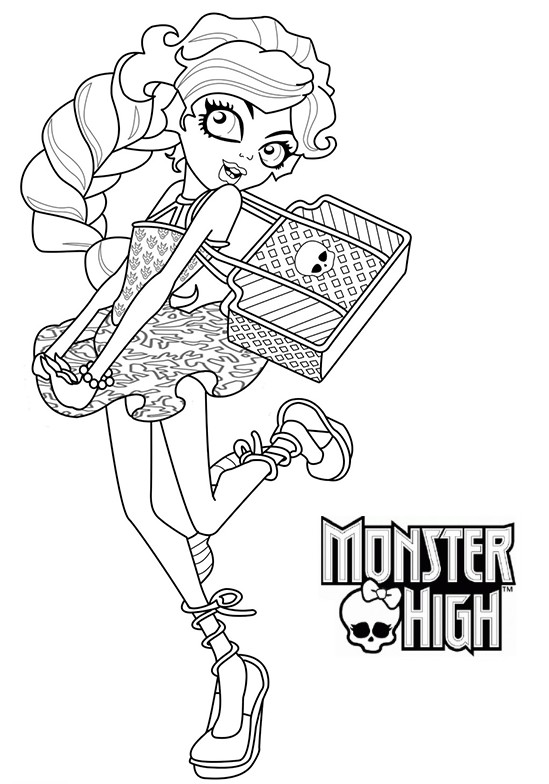 Dessin à colorier: Monster High (Films d'animation) #24840 - Coloriages à Imprimer Gratuits