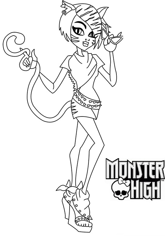 Dessin à colorier: Monster High (Films d'animation) #24846 - Coloriages à Imprimer Gratuits
