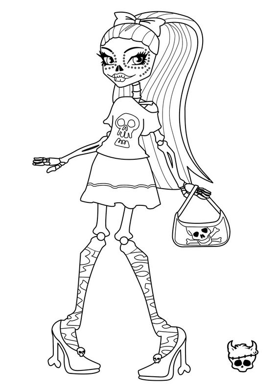 Dessin à colorier: Monster High (Films d'animation) #24863 - Coloriages à Imprimer Gratuits