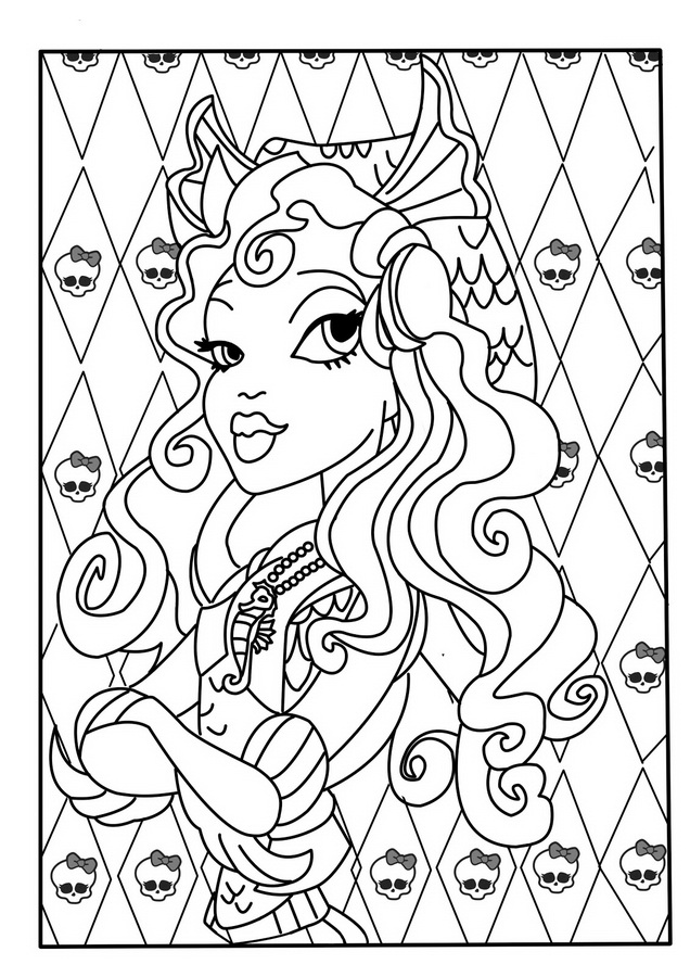 Dessin à colorier: Monster High (Films d'animation) #24885 - Coloriages à Imprimer Gratuits