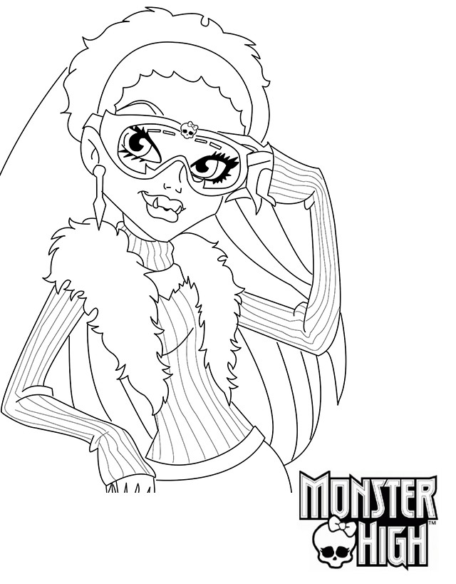 Dessin à colorier: Monster High (Films d'animation) #24897 - Coloriages à Imprimer Gratuits