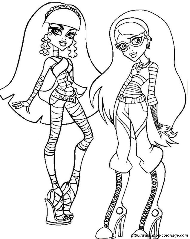 Dessin à colorier: Monster High (Films d'animation) #24932 - Coloriages à Imprimer Gratuits