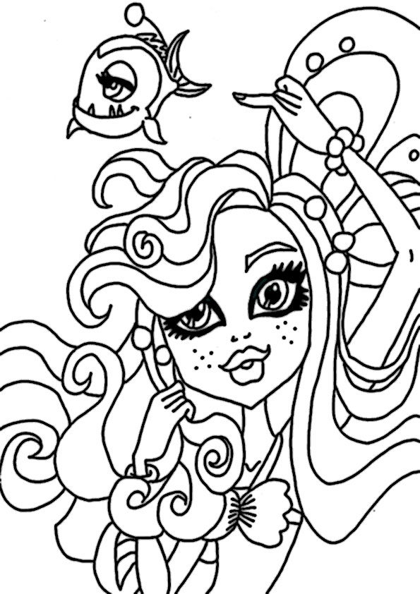 Dessin à colorier: Monster High (Films d'animation) #24945 - Coloriages à Imprimer Gratuits