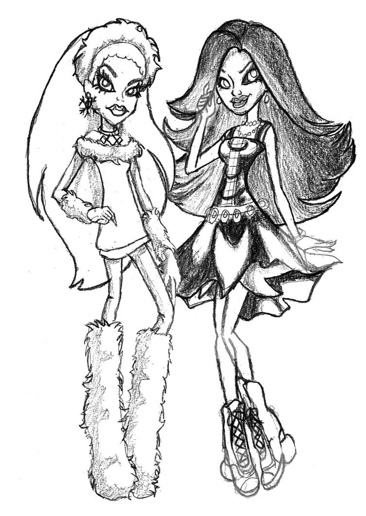 Dessin à colorier: Monster High (Films d'animation) #24951 - Coloriages à Imprimer Gratuits