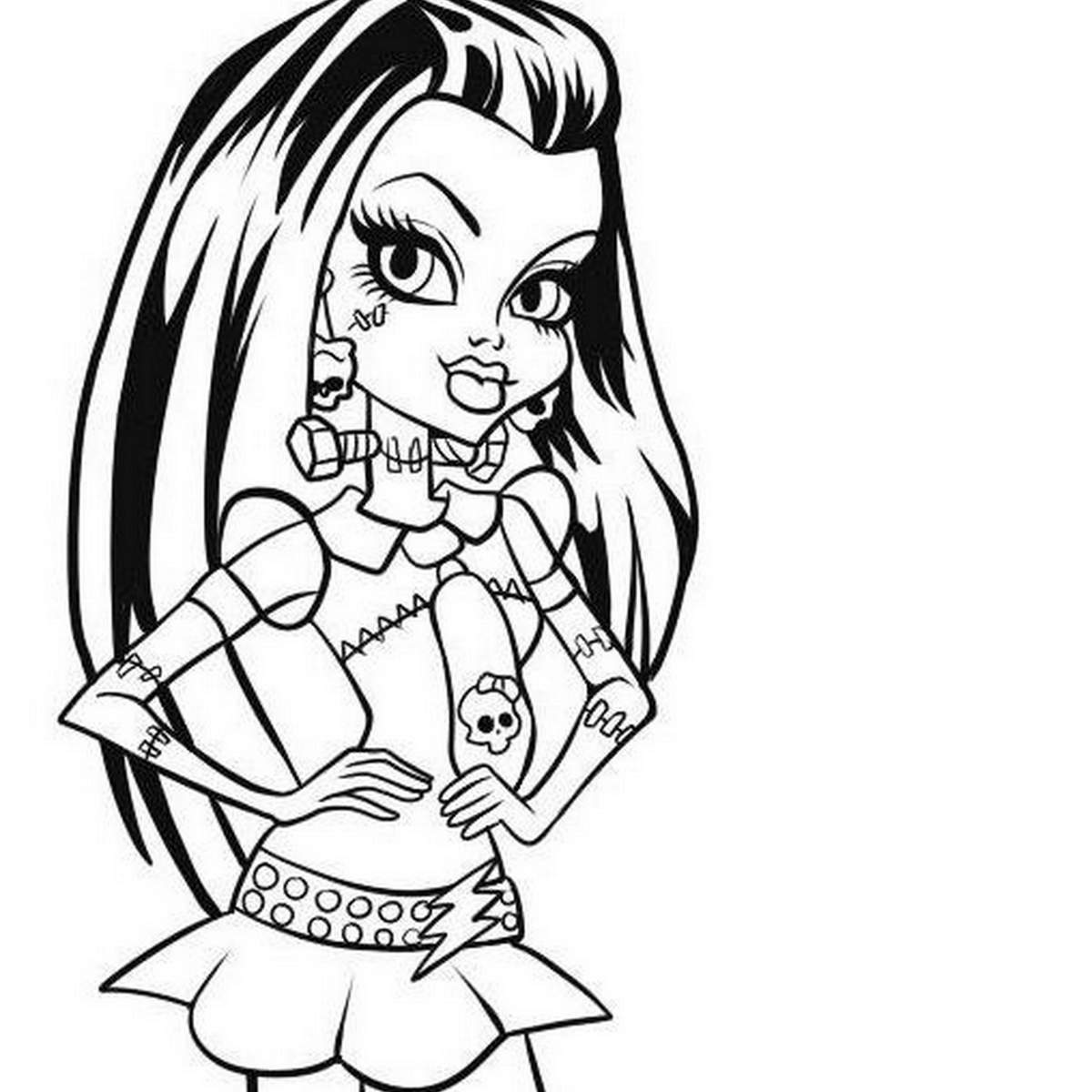 Dessin à colorier: Monster High (Films d'animation) #24961 - Coloriages à Imprimer Gratuits