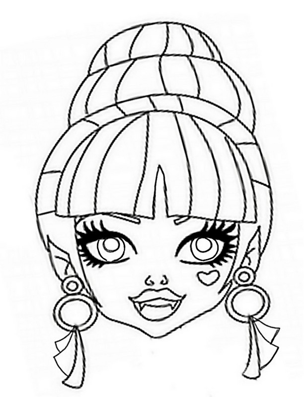 Dessin à colorier: Monster High (Films d'animation) #24974 - Coloriages à Imprimer Gratuits