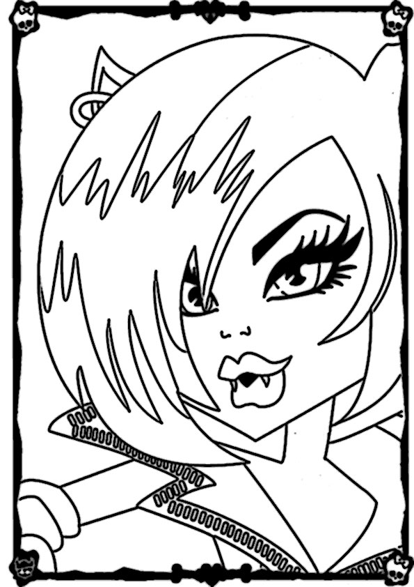 Dessin à colorier: Monster High (Films d'animation) #25010 - Coloriages à Imprimer Gratuits